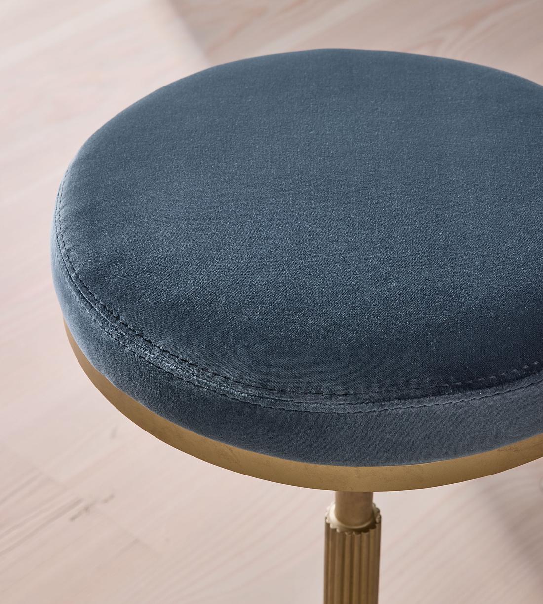 Wardell Barstool - Velvet - Grey Blue - UK - Images - Image 4