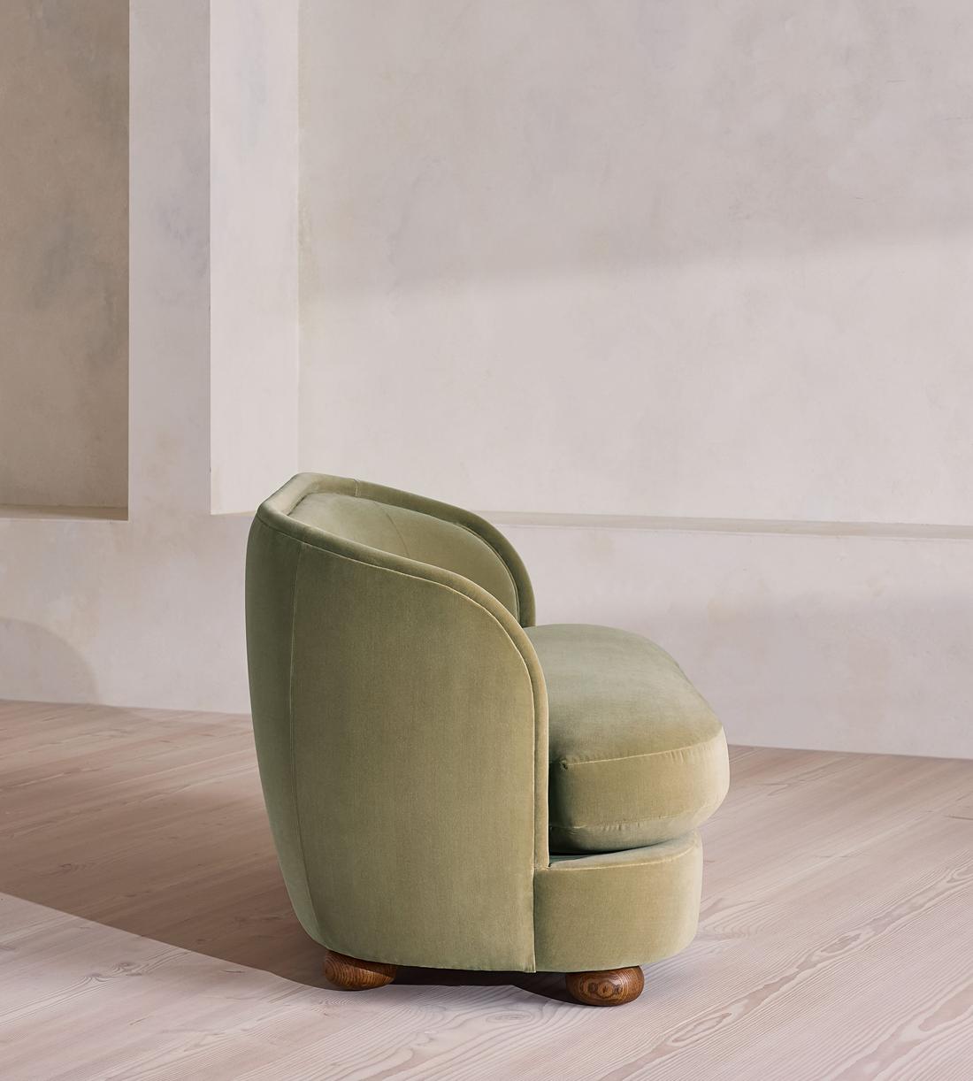 Blair Two Seater Sofa - Velvet - Lichen - UK - Images - Image 5