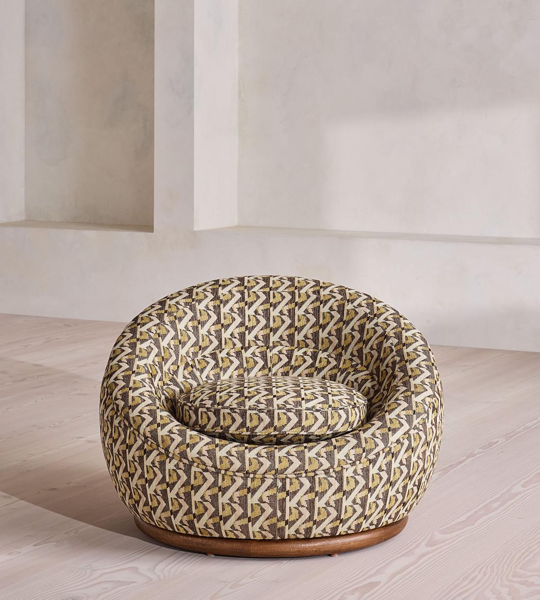 Abel Armchair - Fulton Jacquard - Sage - UK - Listing - Image 3