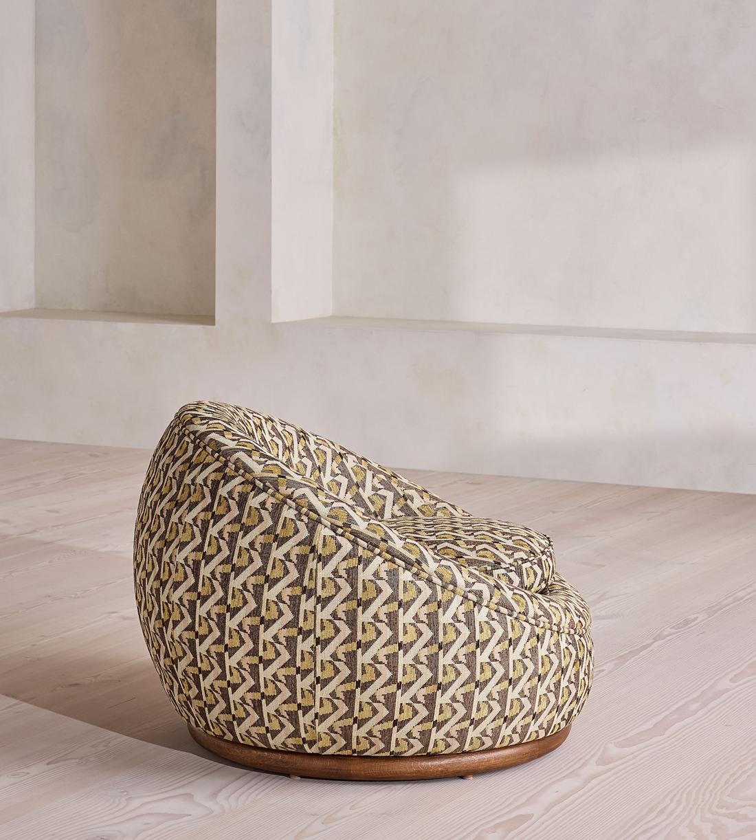 Abel Armchair - Fulton Jacquard - Sage - UK - Images - Image 4