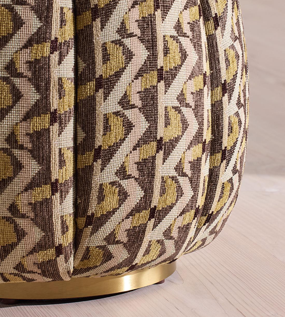 Sofia Footstool - Fulton Jacquard - Sage - UK - Images - Image 4