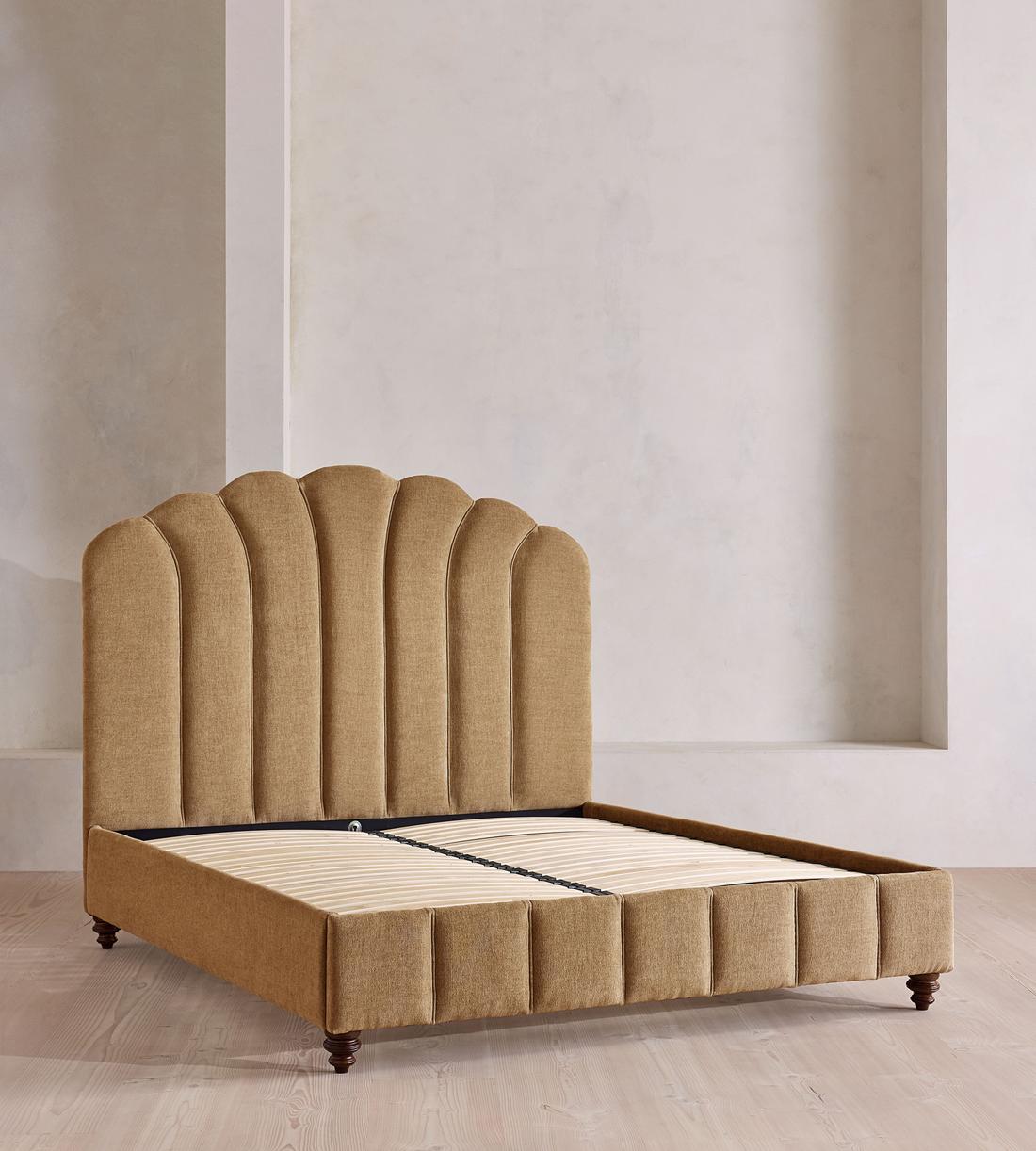 Manette Bed - King - Linen Chenille - Sand - UK - Images - Image 3