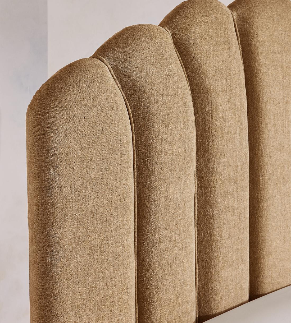 Manette Bed - King - Linen Chenille - Sand - UK - Images - Image 5