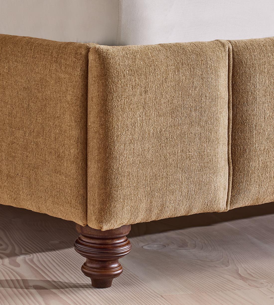 Manette Bed - King - Linen Chenille - Sand - UK - Images - Image 5