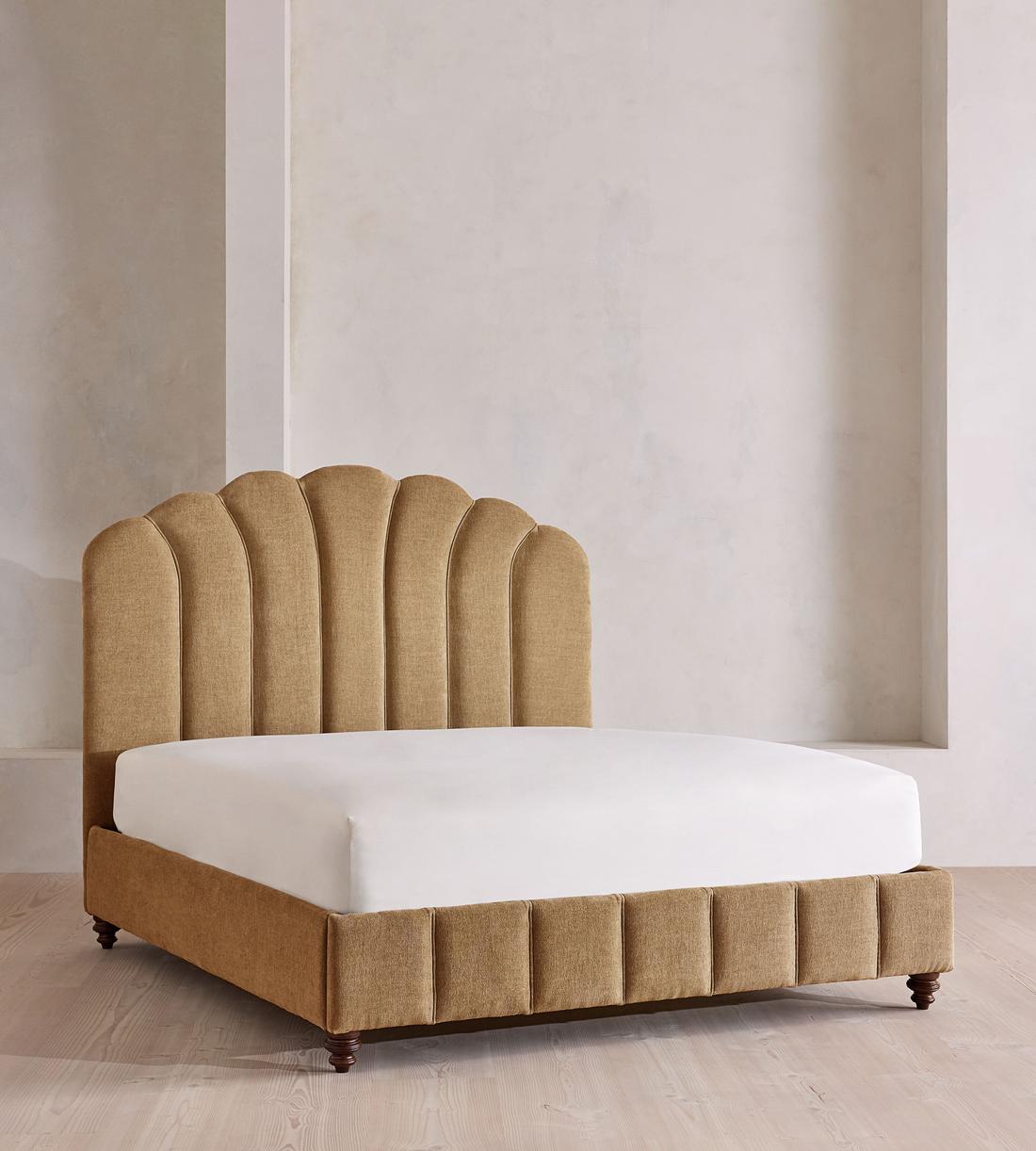 Manette Bed - Full - Linen Chenille - Sand - US - Listing - Image 1