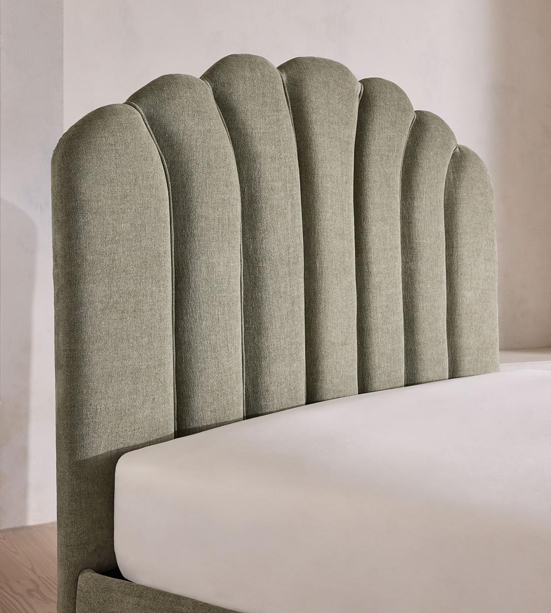 Manette Bed - Full - Linen Chenille - Sage - US - Images - Image 3