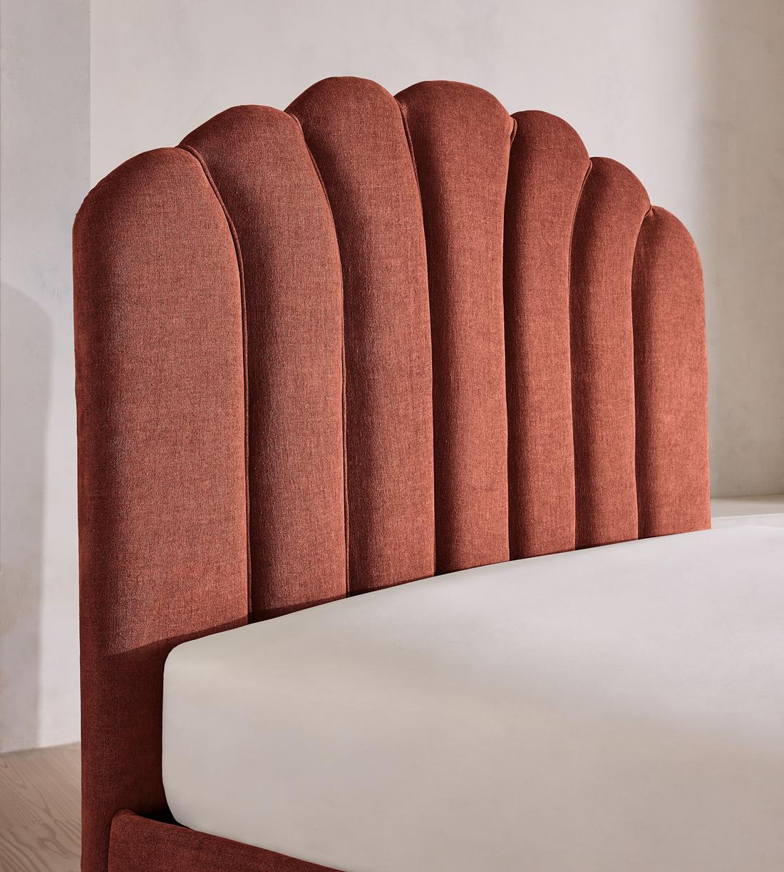 Manette Bed - Full - Linen Chenille - Rust - US - Images - Image 3