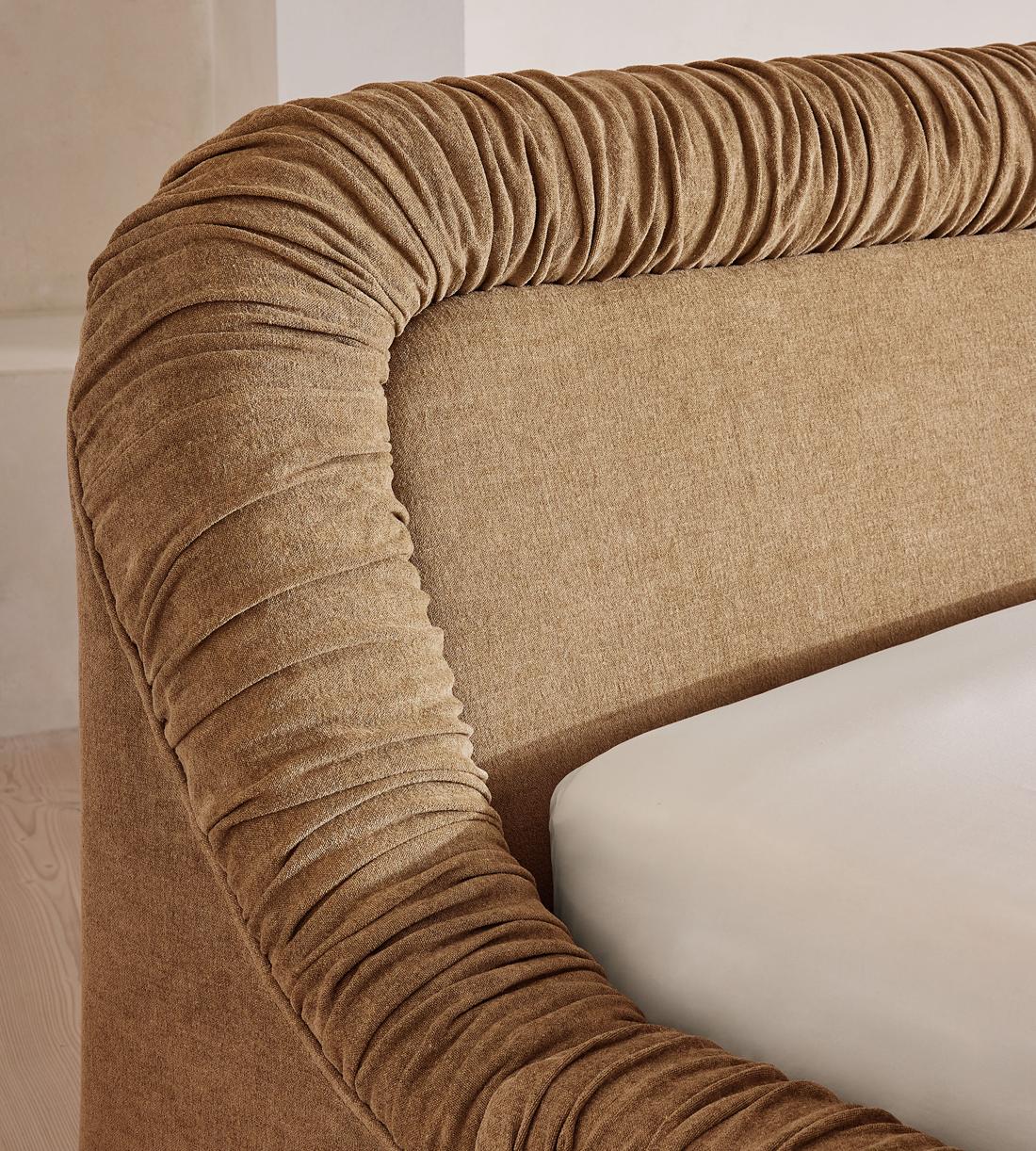 Vara Bed - King - Linen Chenille - Sand - Images - Image 5