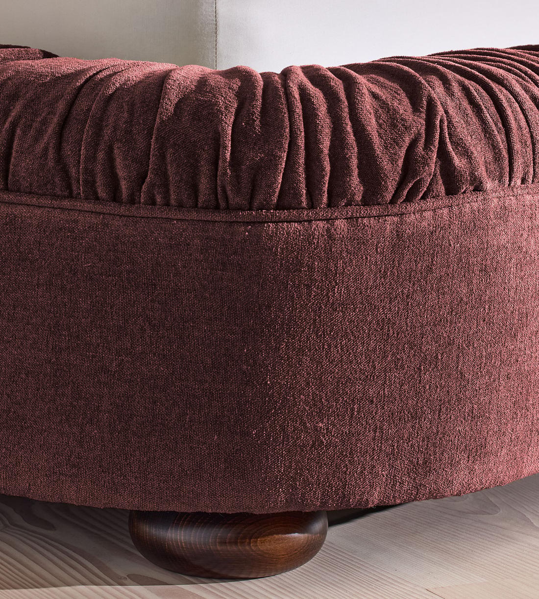 Vara Bed - King - Linen Chenille - Bordeaux - Images - Image 7
