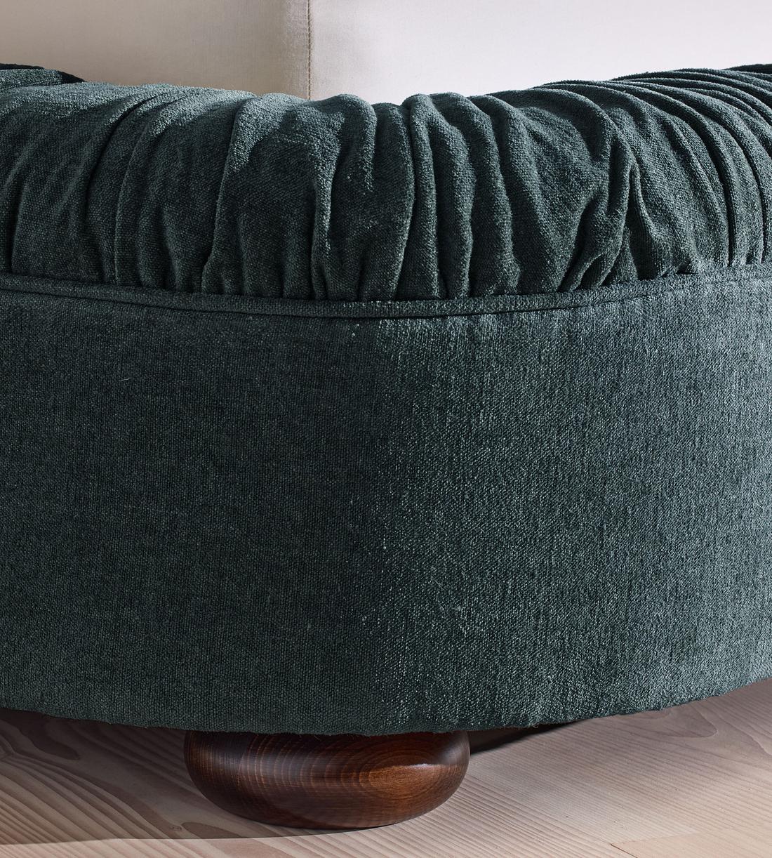 Vara Bed - King - Linen Chenille - Deep Teal - Images - Image 5