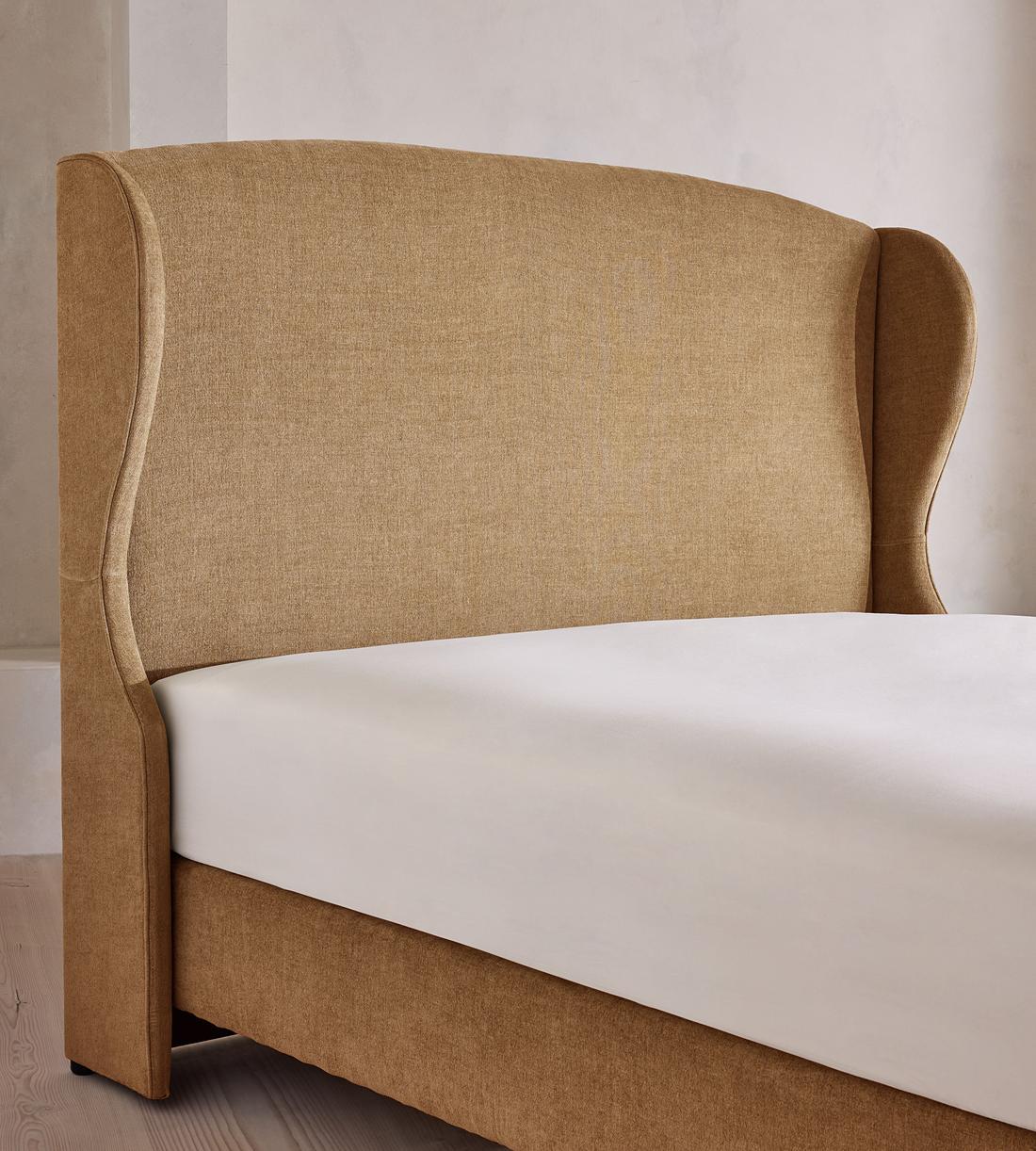 Rivas Bed - King - Linen Chenille - Sand - Images - Image 4