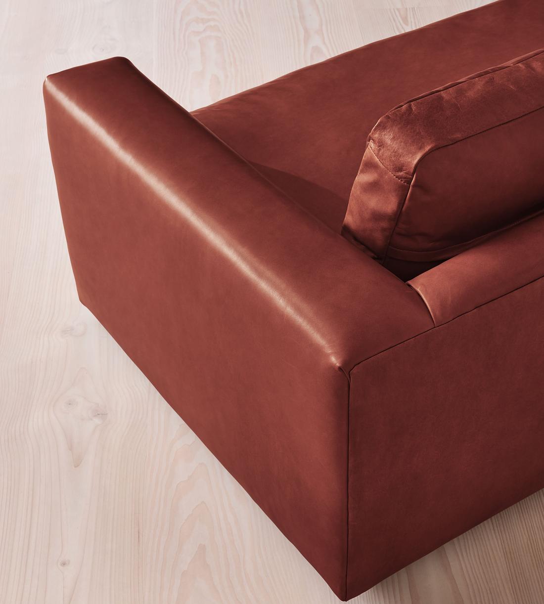 Mossley Three Seater Sofa - Leather - Sangria - US - Images - Image 5