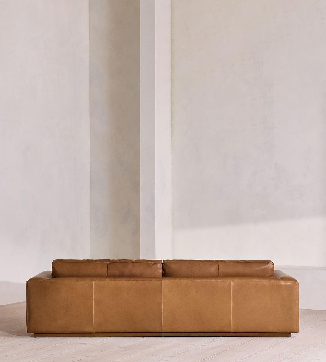 Mossley Four Seater Sofa - Leather - Chestnut - US - Images - Image 4