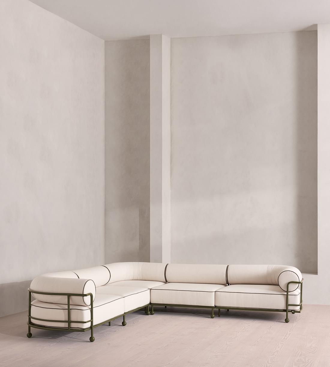 Gaspard Outdoor Sofa - Corner Module - Off White - UK - Images - Image 7