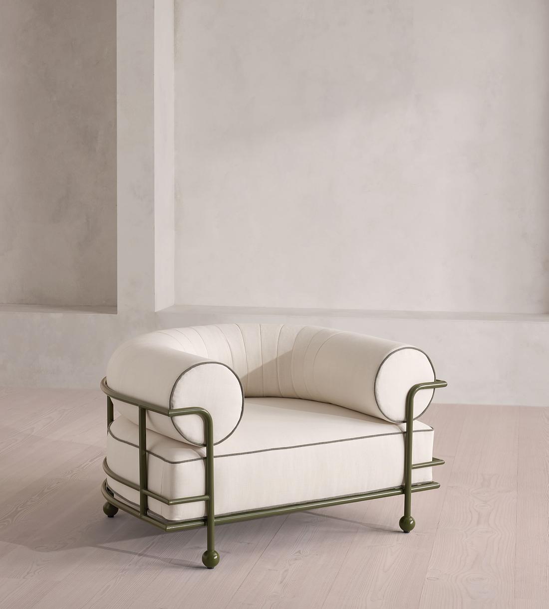 Gaspard Outdoor Armchair - Off White - US - Listing - Image 2