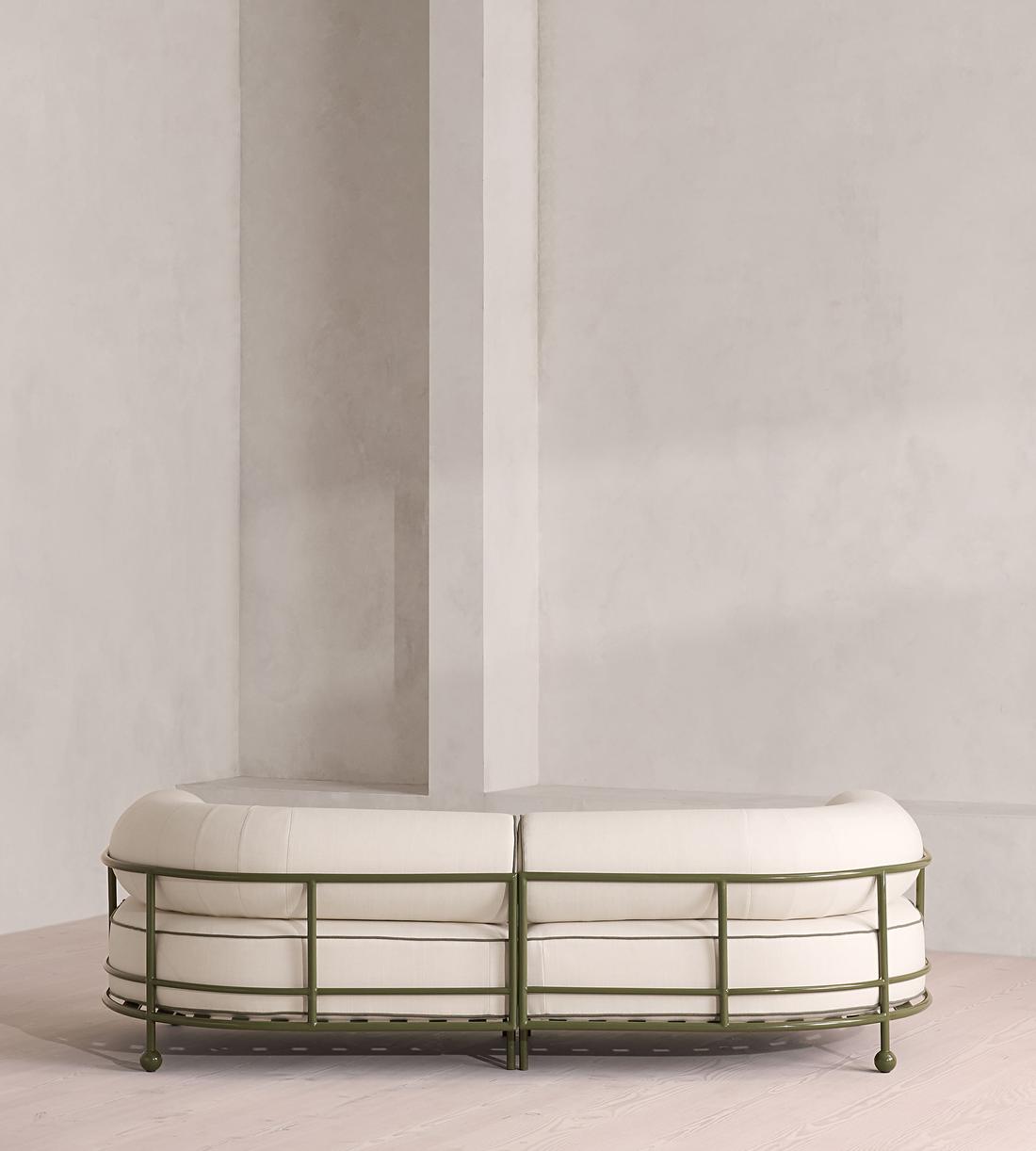 Gaspard Outdoor Sofa - Three Seater - Off White - US - Images - Image 6