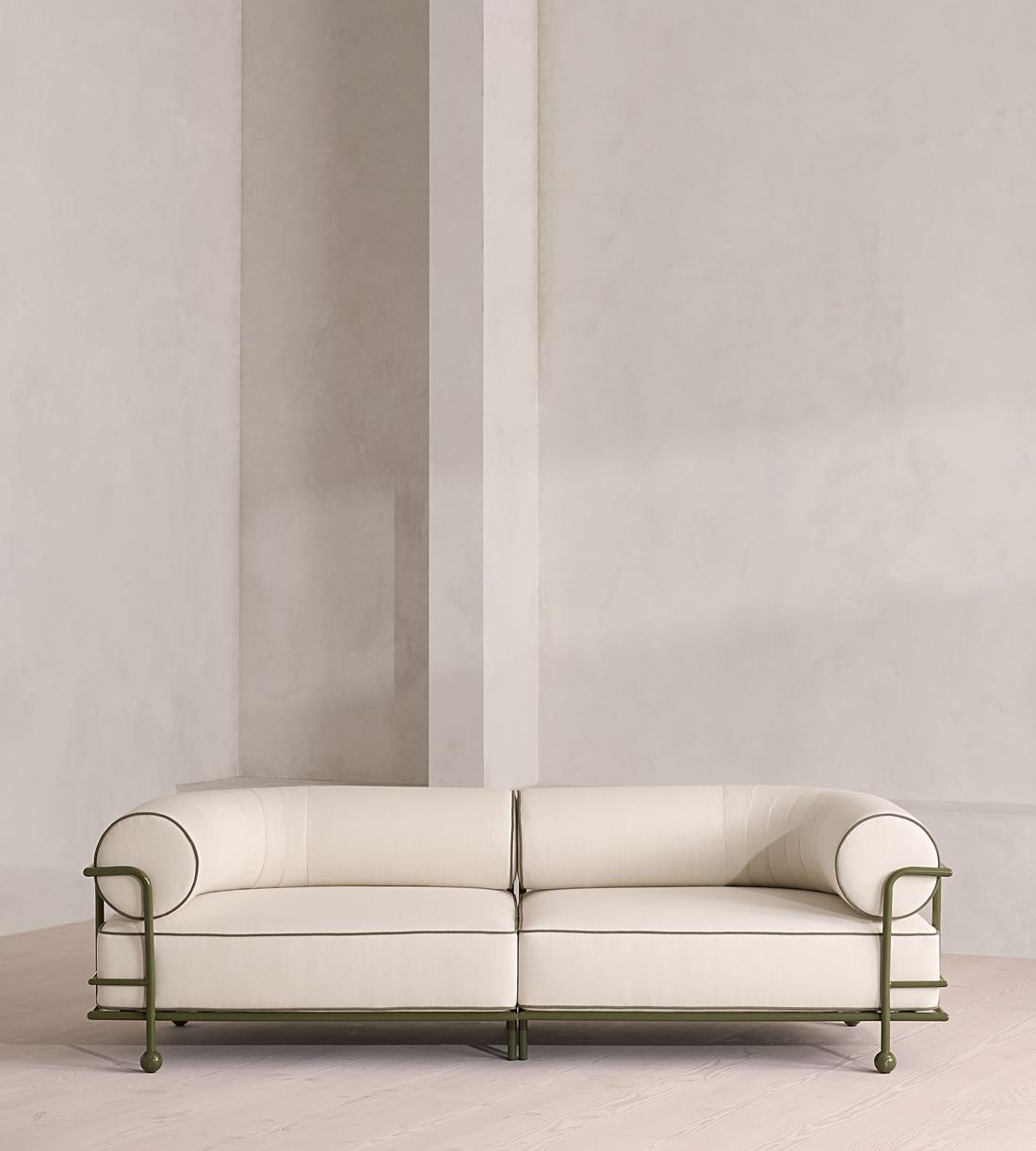 Gaspard Outdoor Sofa - Three Seater - Off White - UK - Listing - Image 3