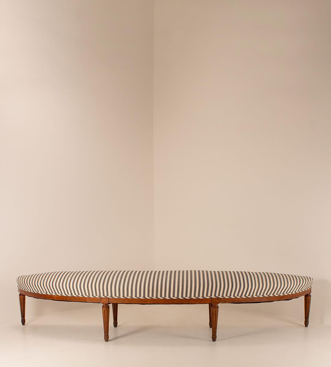 Vintage Hall Bench - Striped - England - Listing - Image 1