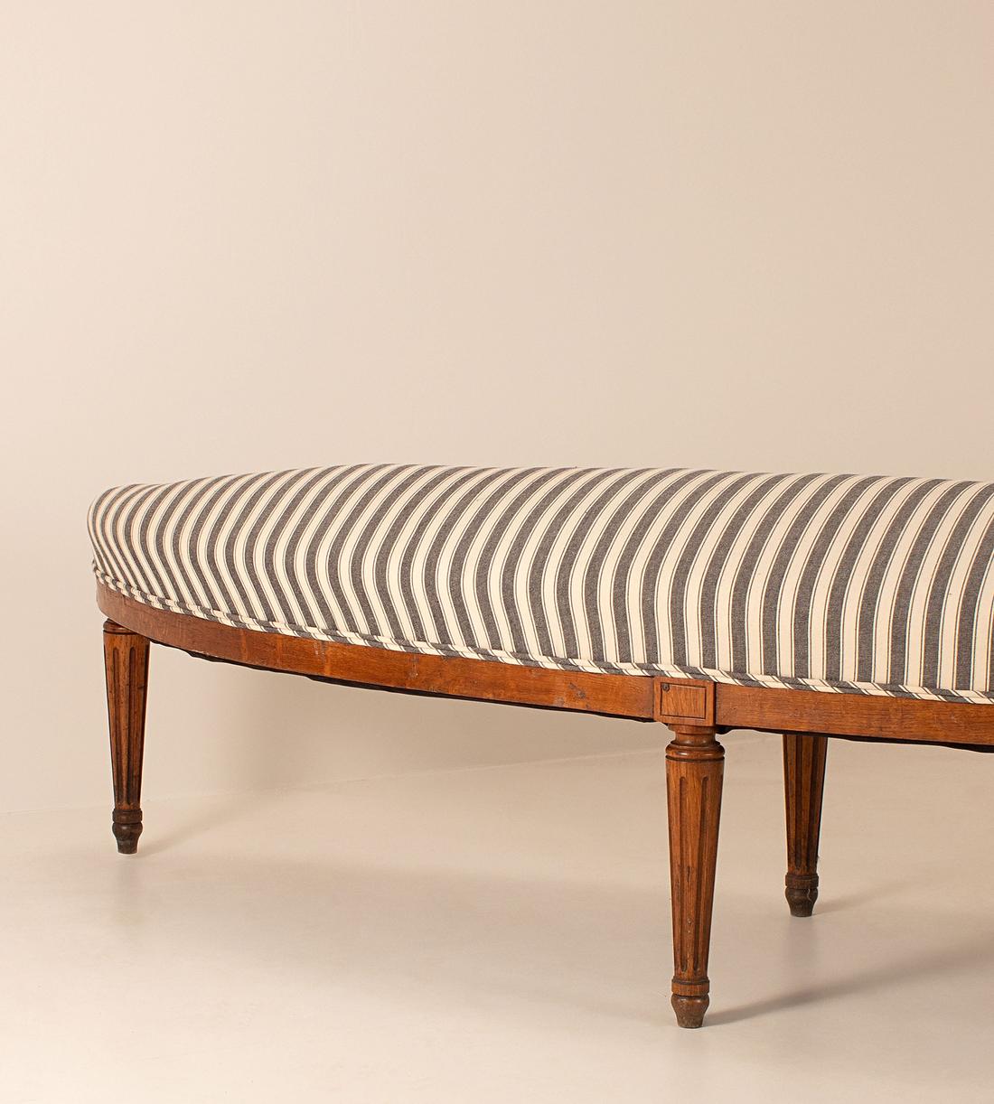 Vintage Hall Bench - Striped - England - Images - Image 3