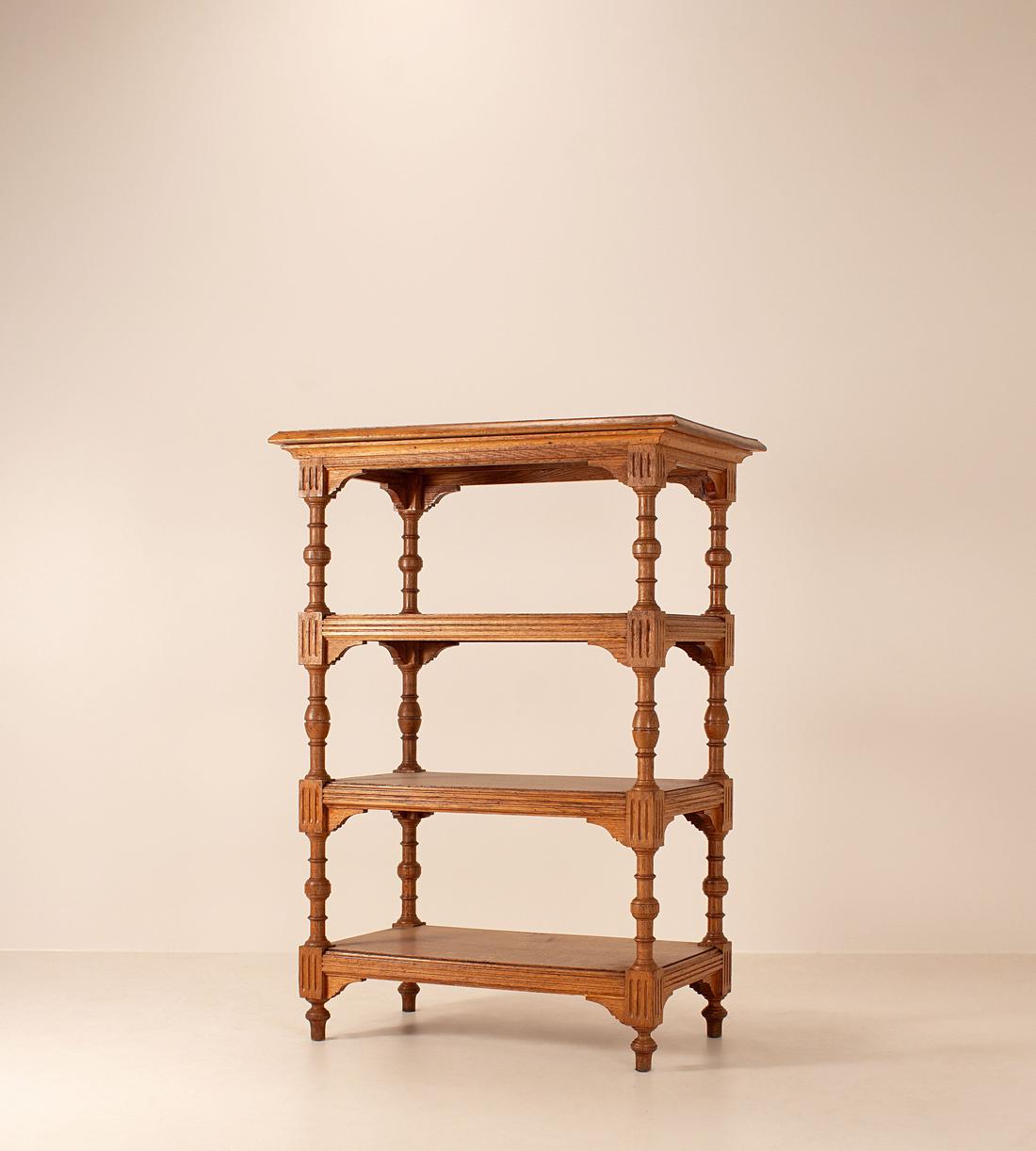 Vintage Carved Tiered Shelving Unit - Belgium - Listing - Image 2