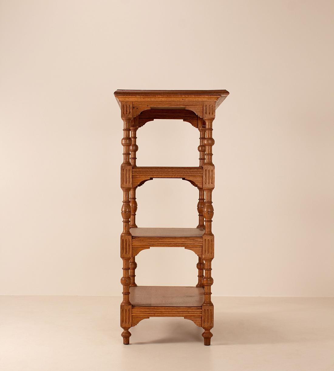 Vintage Carved Tiered Shelving Unit - Belgium - Images - Image 4