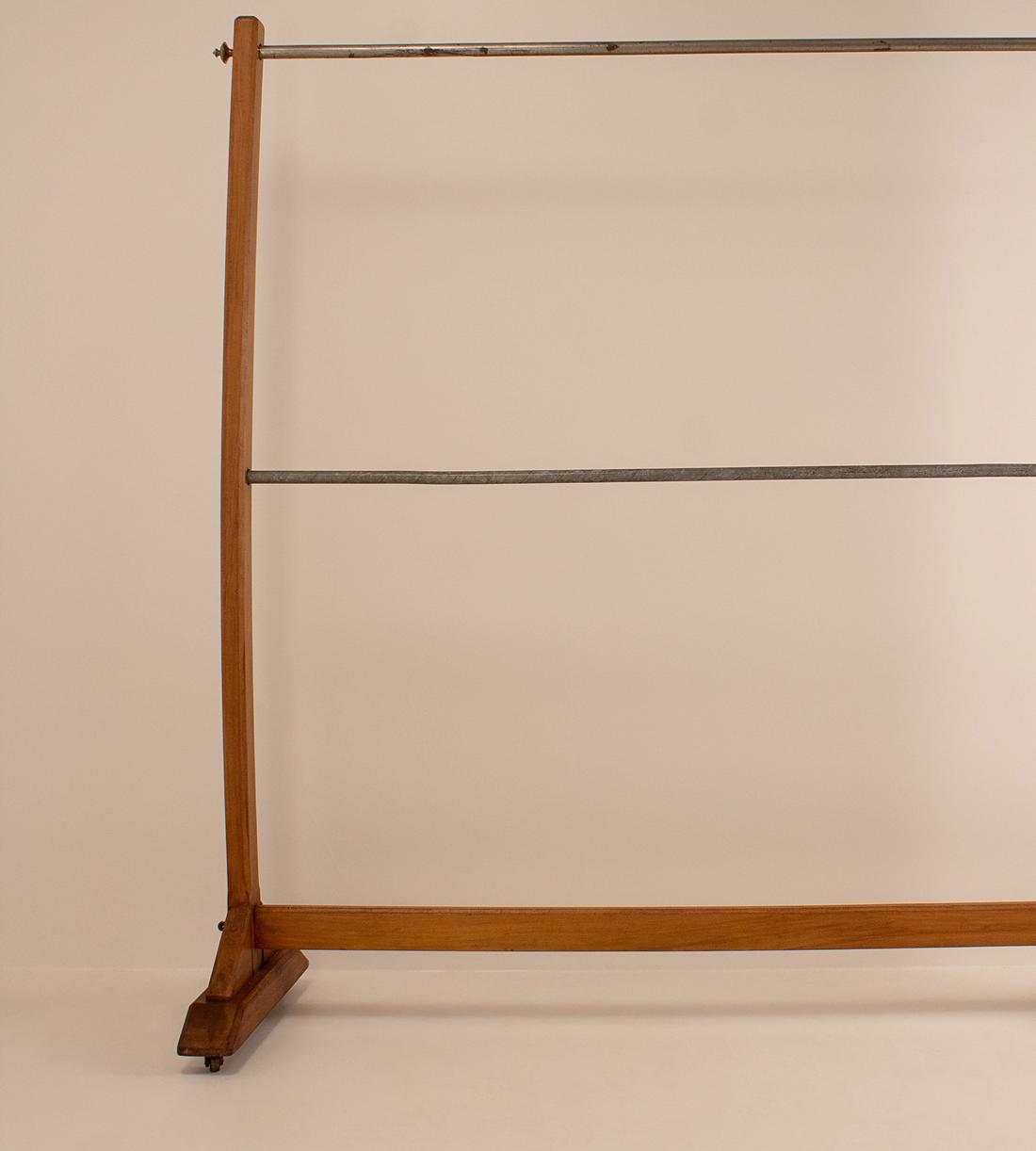 Vintage Clothes Stand - Beech and Nickel - France - Listing - Image 2