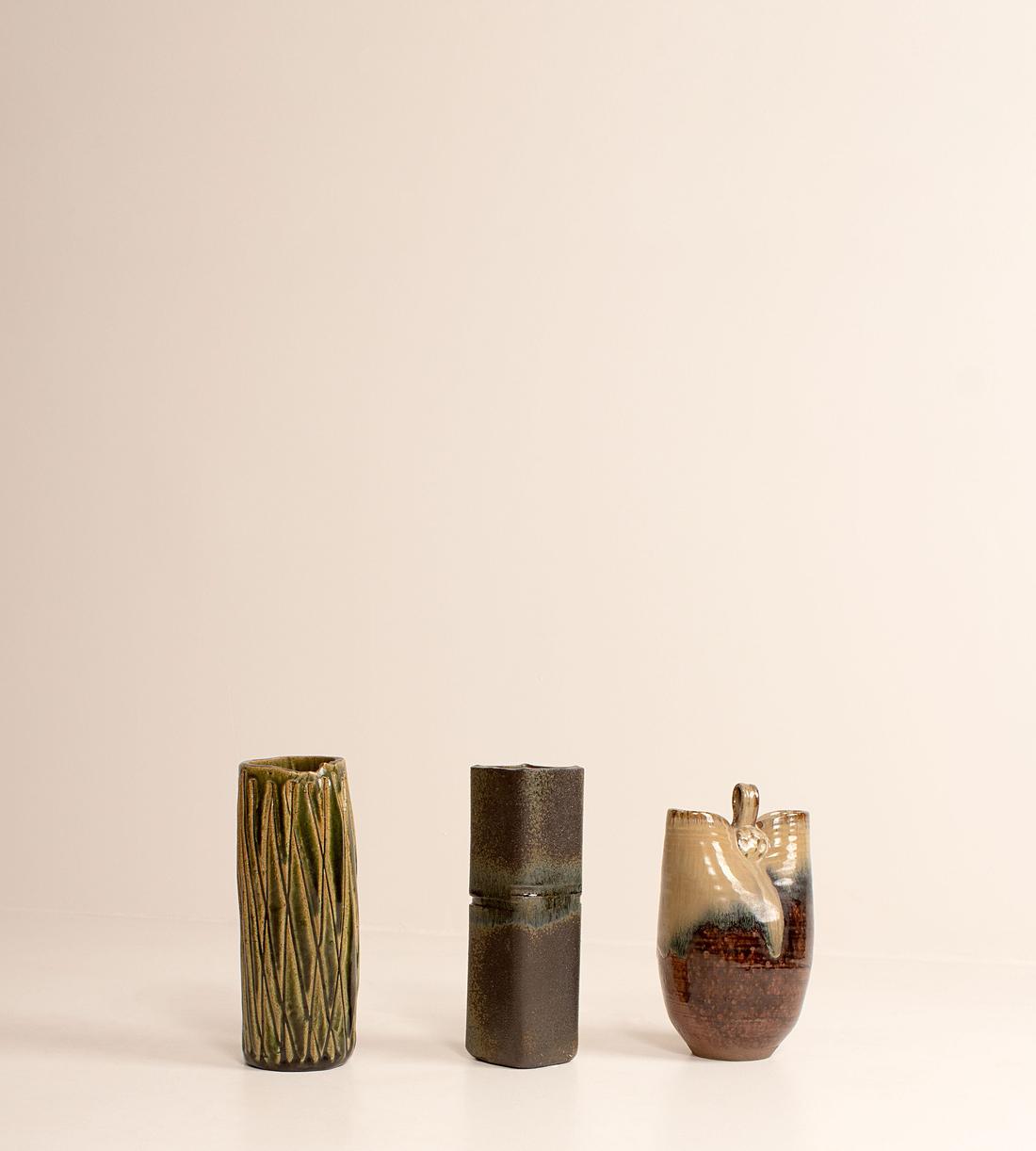Vintage Glazed Vessels - Set of Three - Listing - Image 2