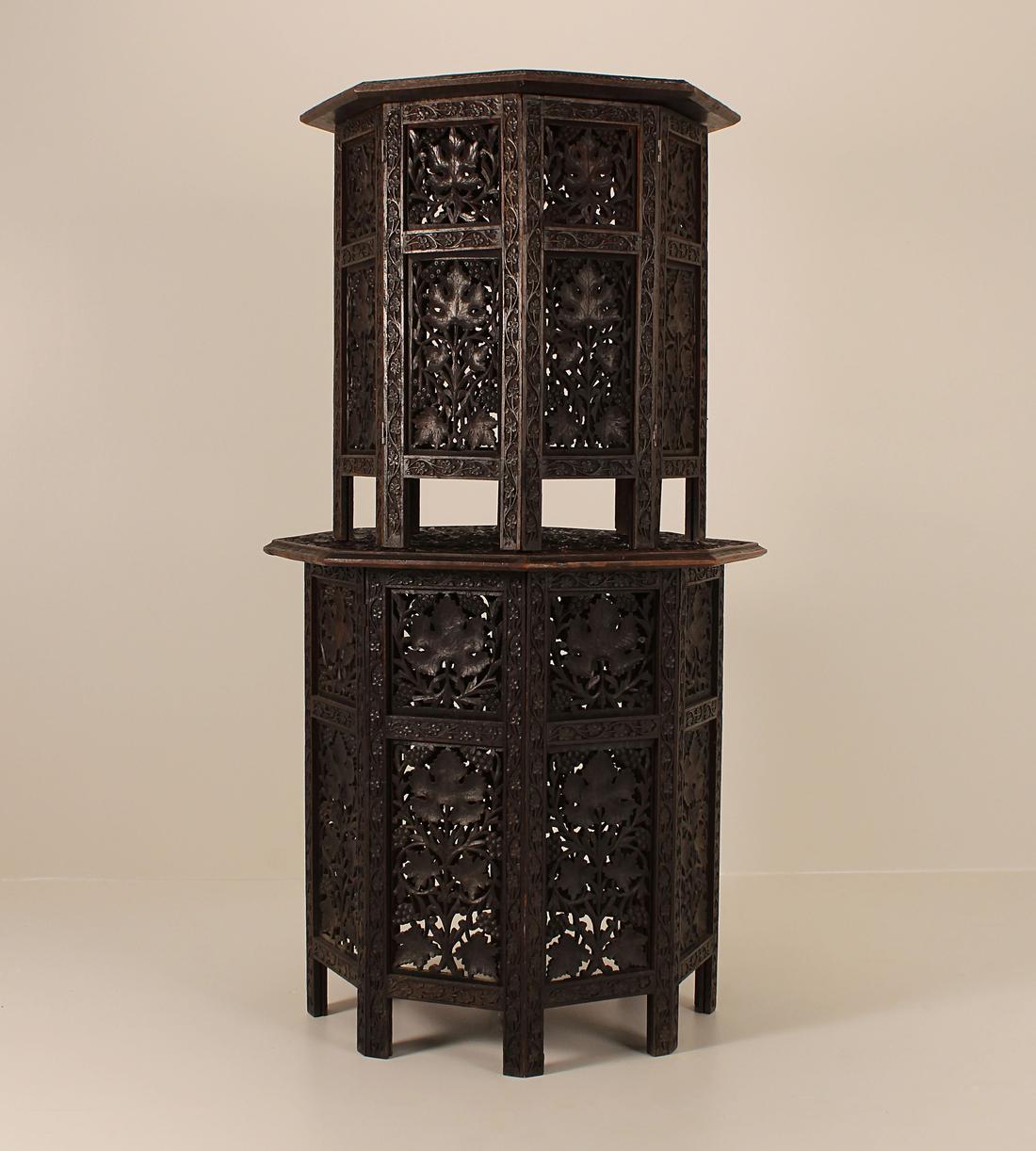 Vintage Carved Side Tables - Wood - Images - Image 4