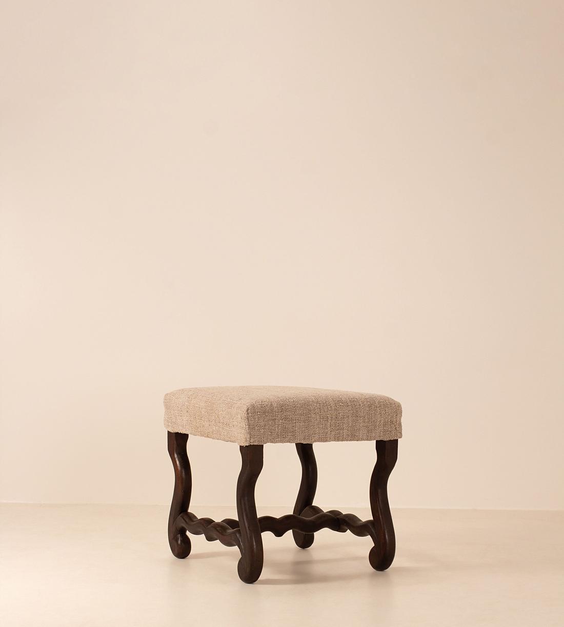 Vintage Stool - Ebonised Wood - England - Listing - Image 1