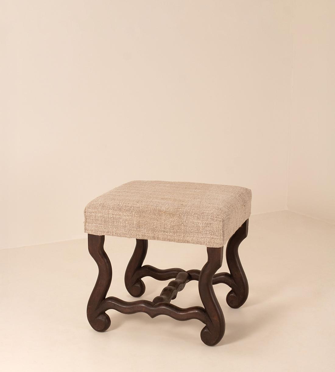 Vintage Stool - Ebonised Wood - England - Listing - Image 2