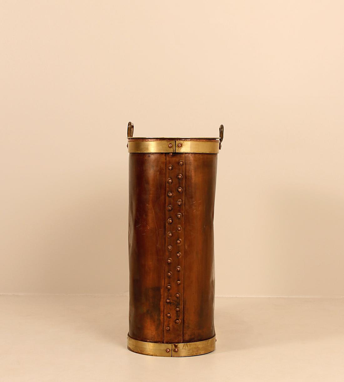Vintage Umbrella Holder - Brass and Copper - Dutch - Images - Image 4