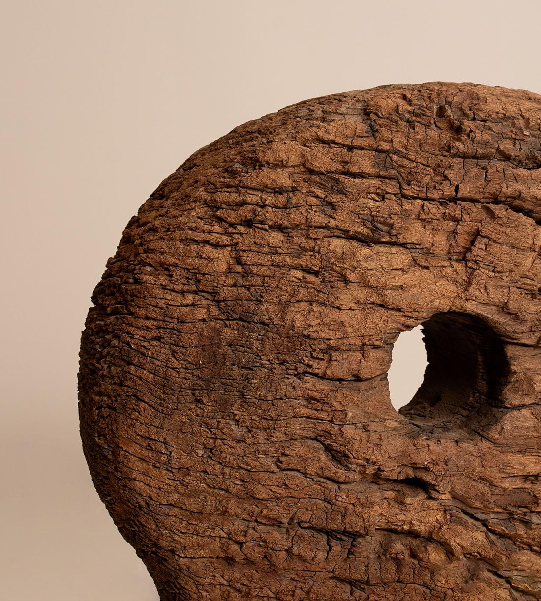 Vintage Sculptural Wheel - Wood - France - Images - Image 3