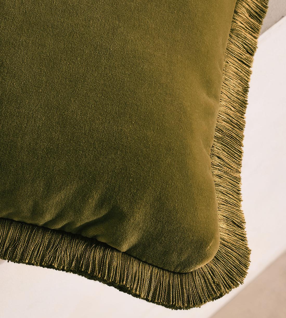 Margeaux Oblong Cushion - Olive - Images - Image 4