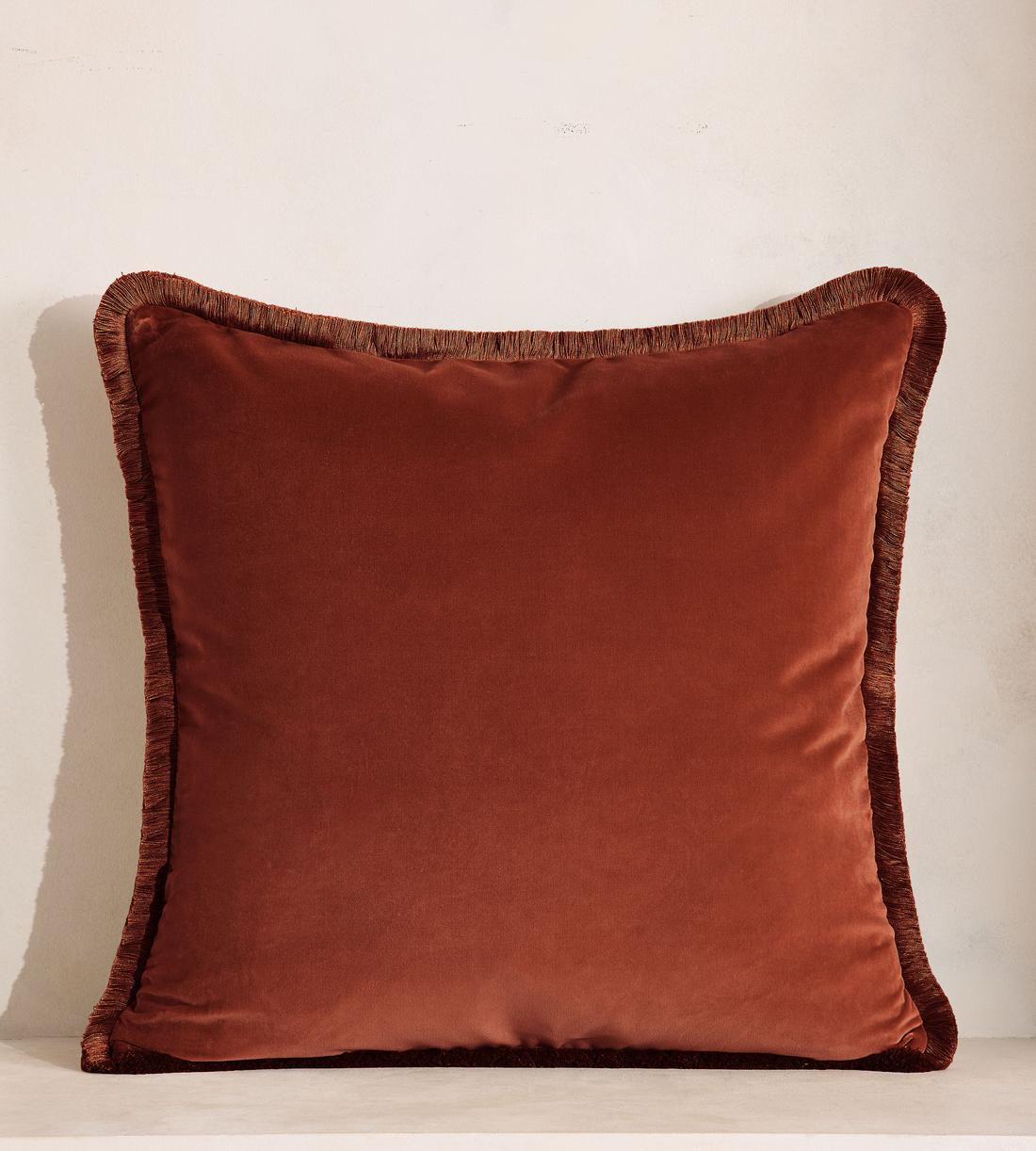 Margeaux Large Square Cushion - Rust - Listing - Image 1