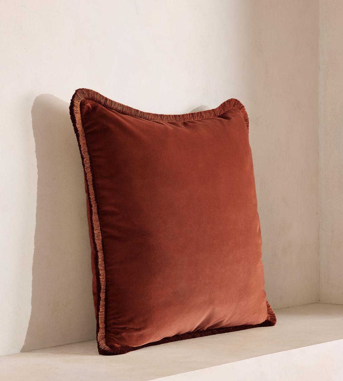 Margeaux Large Square Cushion - Rust - Listing - Image 2