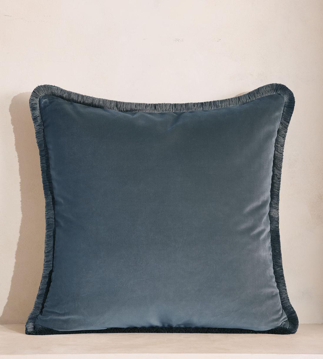 Margeaux Large Square Cushion - Grey Blue - Listing - Image 1