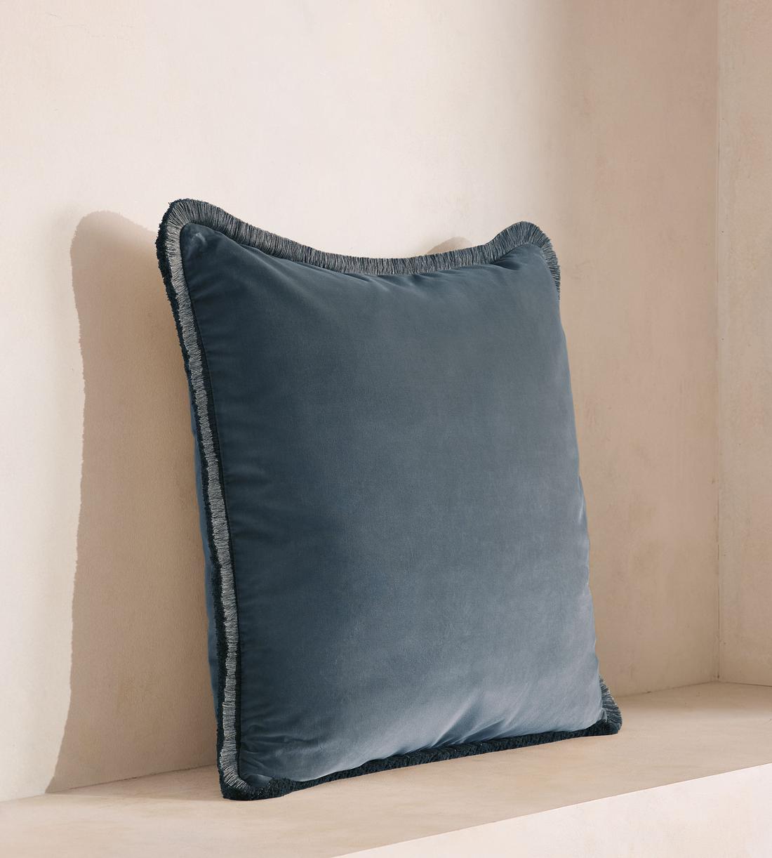 Margeaux Large Square Cushion - Grey Blue - Listing - Image 2