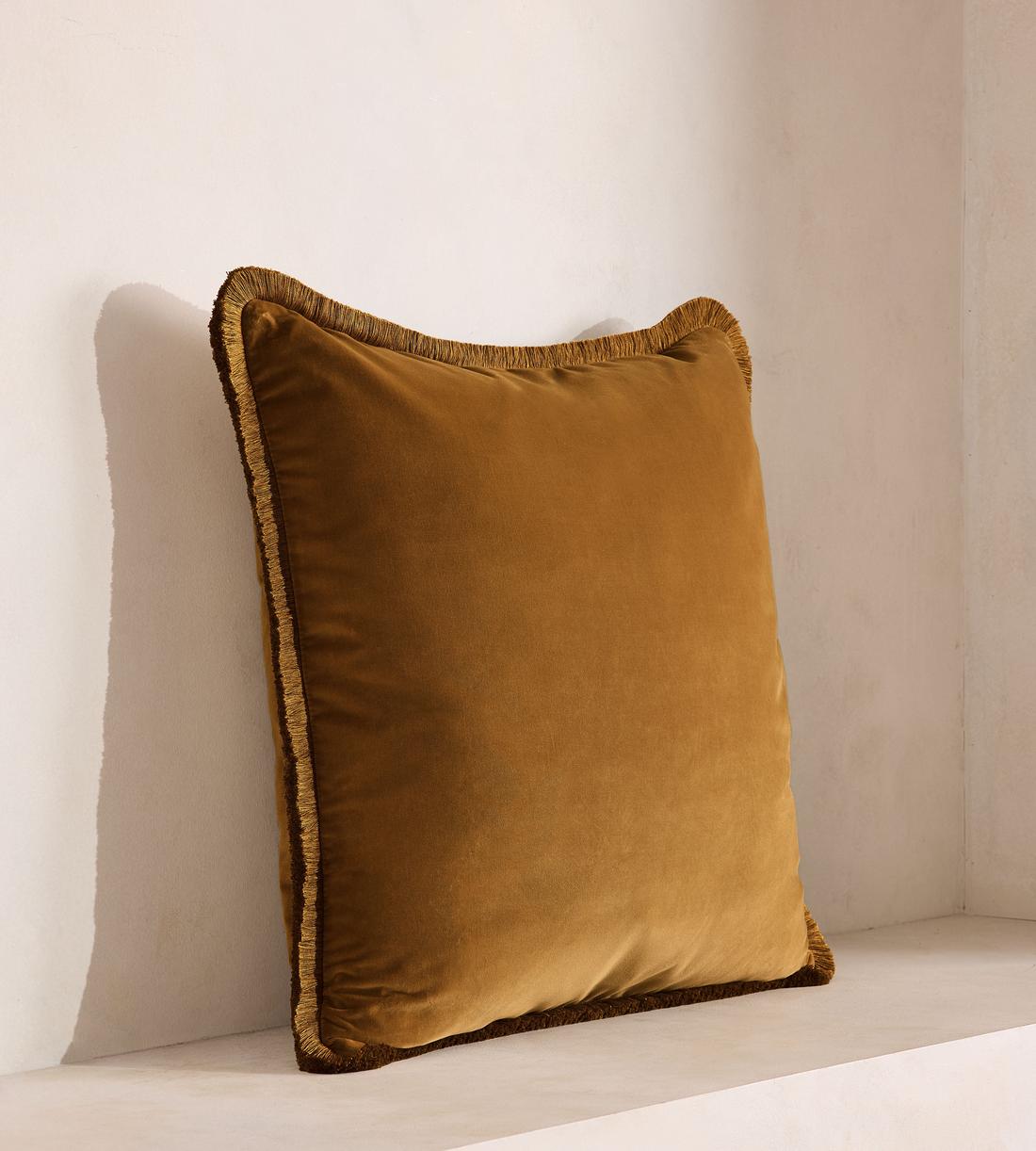 Margeaux Large Square Cushion - Mustard - Listing - Image 2