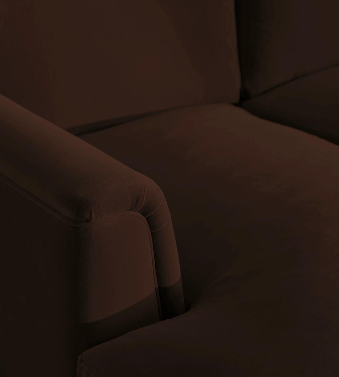 Reya Chaise-end Sofa - Velvet - Camel - Images - Image 8