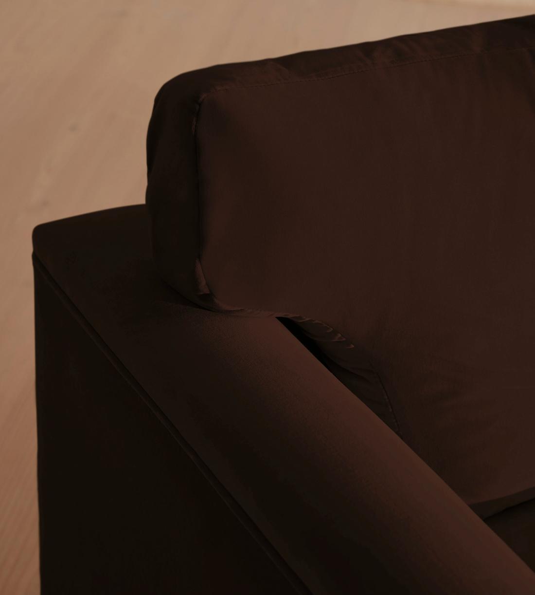 Reya Chaise-end Sofa - Velvet - Camel - Images - Image 9