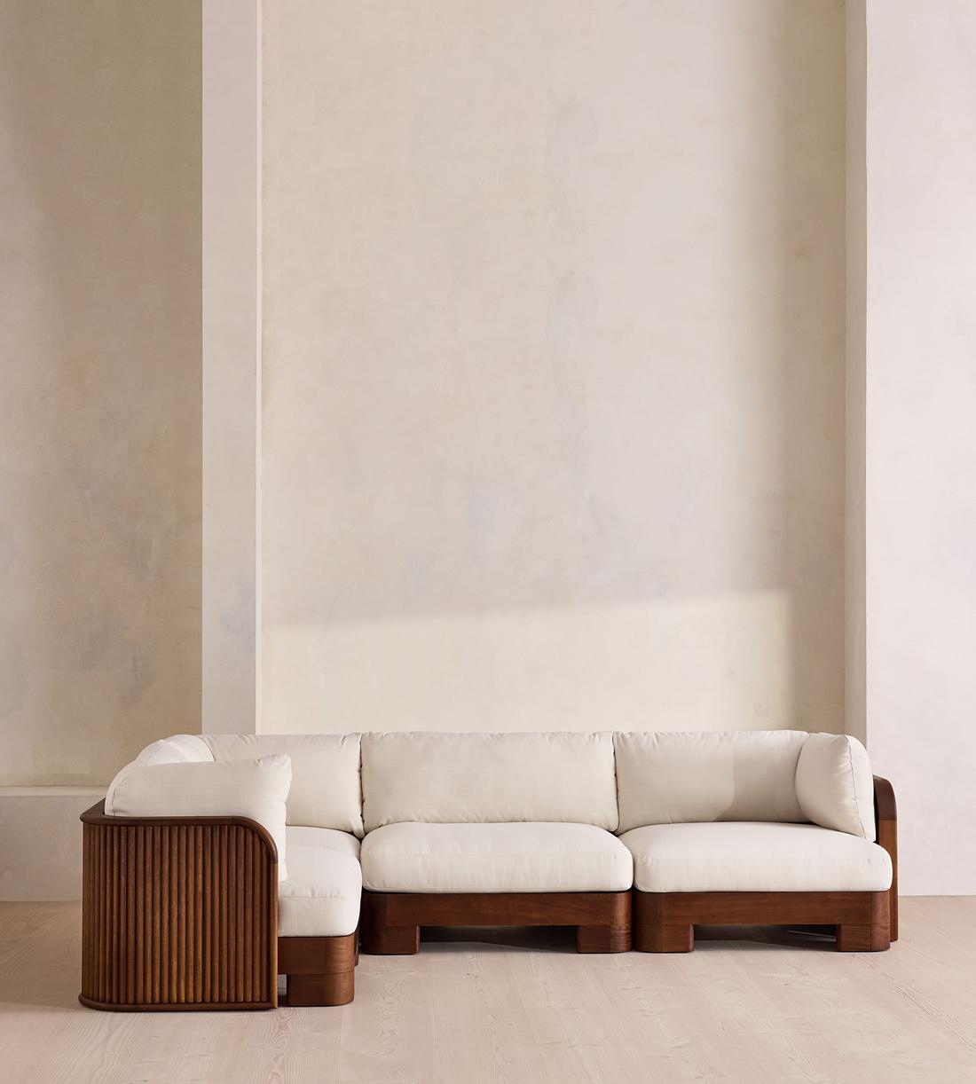 Odell Outdoor L-Shape Sofa - Off White - UK & EU - Listing - Image 2