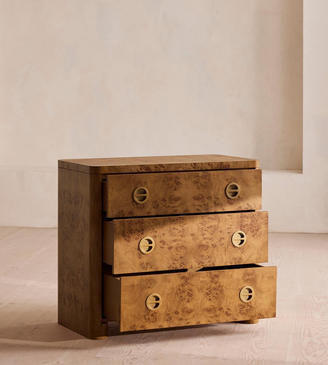 Warwick Three Drawer Dresser - Mappa Burl - Images - Image 5