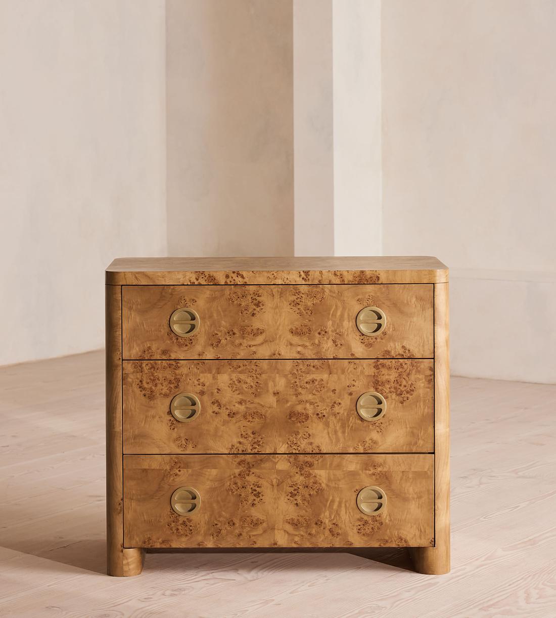 Warwick Three Drawer Dresser - Mappa Burl - Listing - Image 1