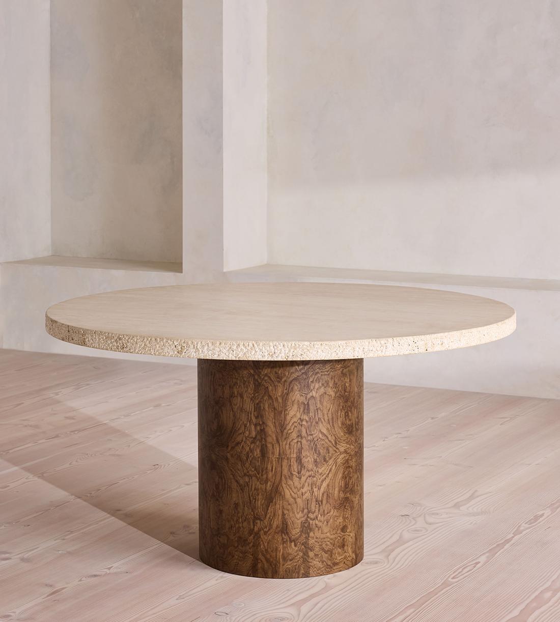 Ramsey Dining Table - Round - Travertine - Listing - Image 3