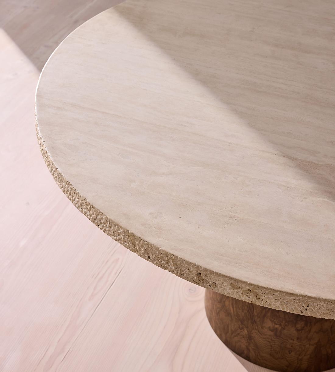 Ramsey Dining Table - Round - Travertine - Images - Image 5
