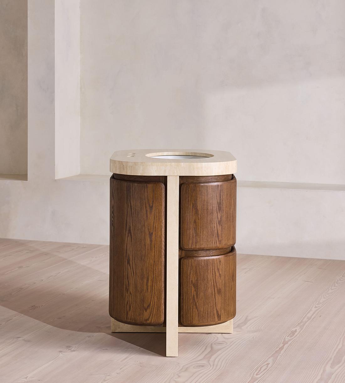 Tivoli Single Vanity - Travertine Marble - Images - Image 7