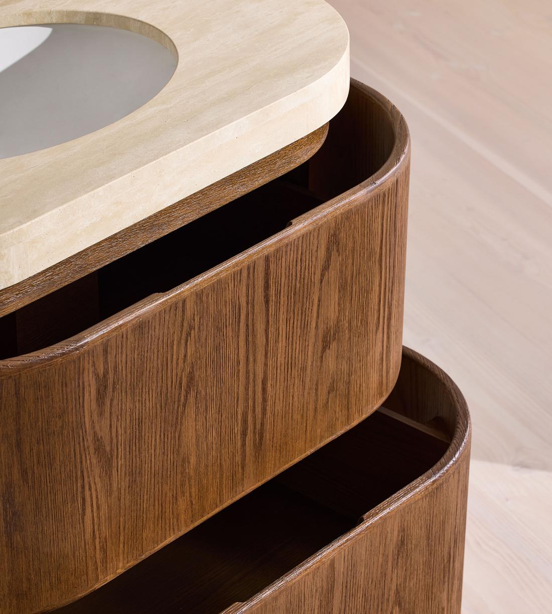 Tivoli Single Vanity - Travertine Marble - Images - Image 9