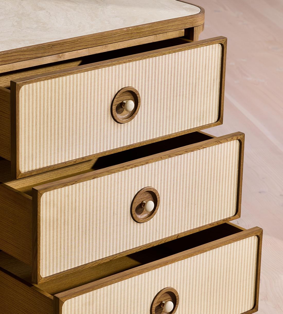 Leo Six Drawer Dresser - Royal Diana Marble - Images - Image 7