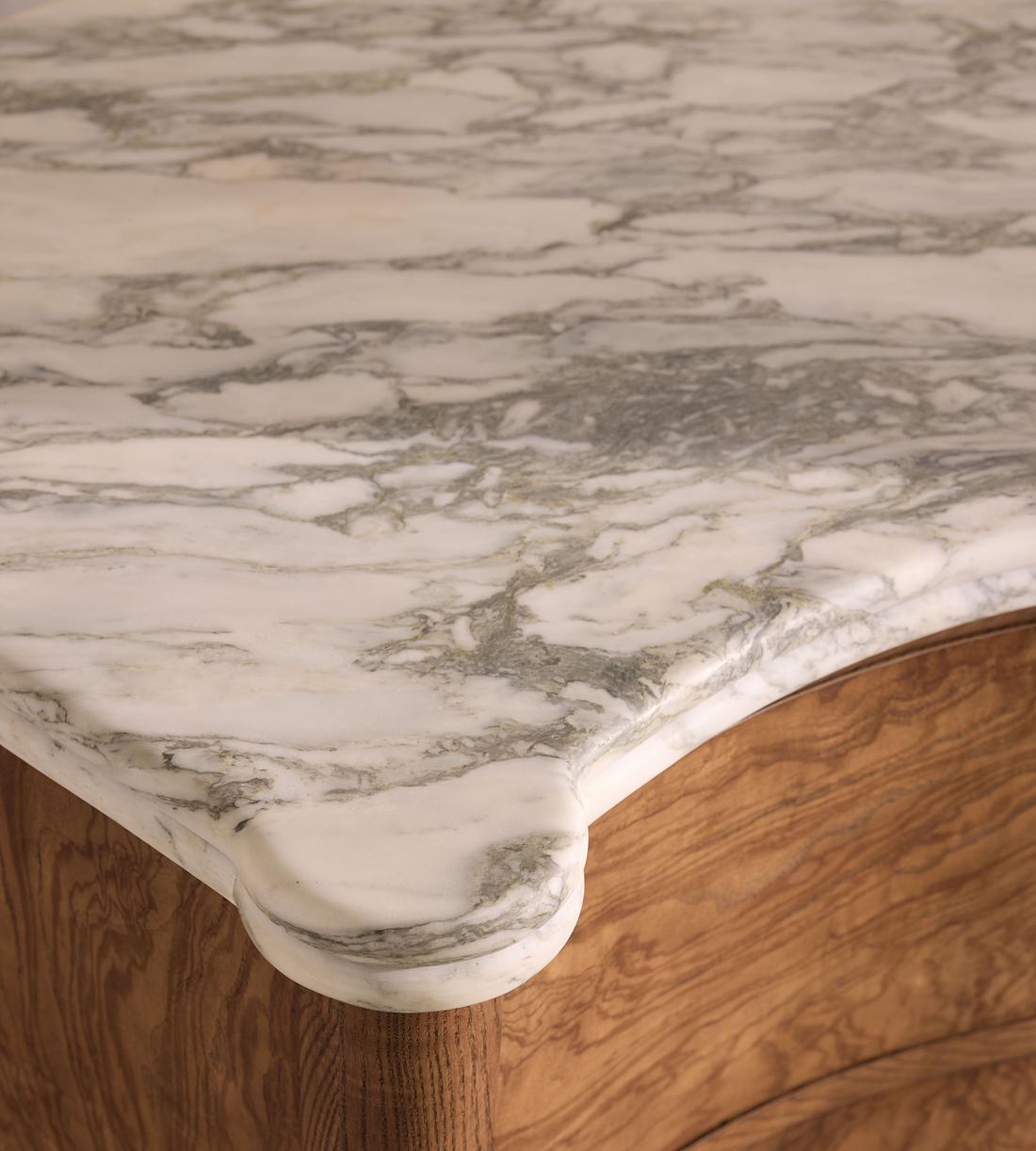 Valerie Three Drawer Dresser - Arabescato Corchia Marble - Images - Image 5