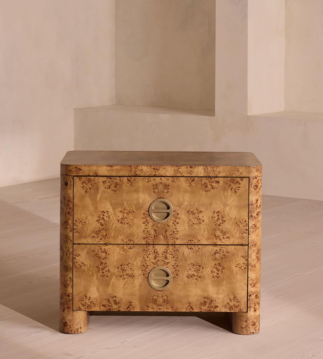 Warwick Bedside Table - Mappa Burl - Large - Listing - Image 2